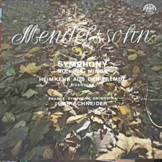 Disc vinil, LP. Symphony No.1 In C Minor - Heimkehr Aus Der Fremde Overture-Felix Mendelssohn-Bartholdy, The Pra