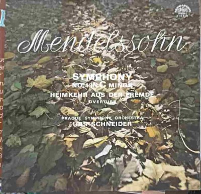 Disc vinil, LP. Symphony No.1 In C Minor - Heimkehr Aus Der Fremde Overture-Felix Mendelssohn-Bartholdy, Th-240262 foto