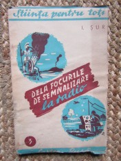De la focurile de semnalizare la radio - I. Șur (colecția ȘTIINȚA PENTRU TOȚI)