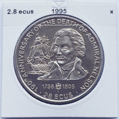 2911 Gibraltar 2.8 ECUs 1995 Elizabeth II (Nelson and HMS Victory) km 494