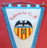 Fanion fotbal - VALENCIA CF (Spania) dimensiuni mari 44X24 cm