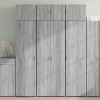 VidaXL Dulap de depozitare, sonoma gri, 70x42,5x225, lemn prelucrat 3281327