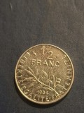 1/2 franc 1984 franta