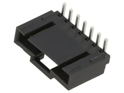 Soclu cablu-placă tată 2,54mm 7 PIN 90&amp;deg; foto