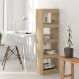 Bibliotecă/Separator cameră, stejar sonoma, 40x30x135 cm