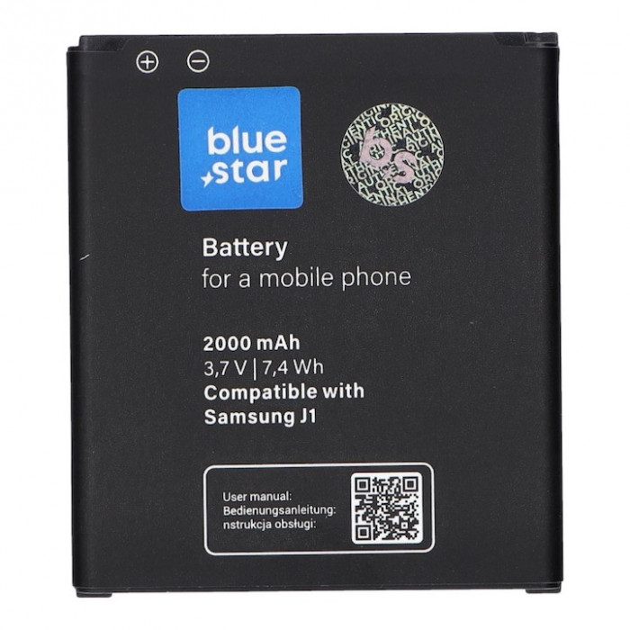 Baterie Samsung Galaxy J1, Blue Star, 2000mAh, Li-Ion, Negru