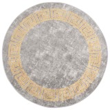 Cumpara ieftin Covor lavabil, gri, &phi;120 cm