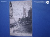 Paris - Turnul Saint - Jaques si bulevardul Rivoli , anul 1910 , carte postala interesanta, corespodenta catre Romania