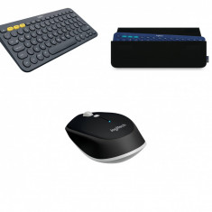 KIT blueooth Logitech : Tastatura K380 + HUSA si Mouse M535 foto