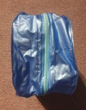 Ghiozdanel din plastic pentru copii, albastru, cu fermoar, 28x25 cm, Unisex, Rucsac, 36