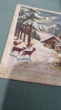 CARTE POSTALA FELICITARE 1928 CIRCULATA