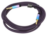 Cablu Jack 3,5mm mufe aurite 1,5m din ambele părţi