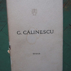 OPERE, VOL. I, CARTEA NUNTII de G. CALINESCU , 1965