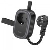 Prelungitor HOCO NS6, 12W, 2.4A, 2 x USB-A - 1 x USB-C - 1 x Schuko, Negru