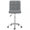 VidaXL Scaun de bucătărie pivotant, gri deschis, material textil