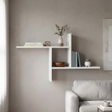Cumpara ieftin Raft de perete Adore Windmill cu 3 Compartimente, 100x50x18 cm