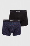 BOSS boxeri 2-pack barbati, culoarea albastru marin