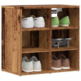 vidaXL Set 2 Pantofare Lemn Vechi 52x30x50 cm Maro Rafturi Depozitare Pantofi