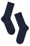 Șosete damă din bumbac fără elastic, Conte Elegant Comfort 000 - Navy, 36-37 (23)