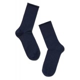 Șosete damă din bumbac fără elastic, Conte Elegant Comfort 000 - Navy, 36-37 (23)