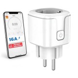 Priza inteligenta G16 WiFi, aplicatie mobila Tuya Smart Life, 16A, program alimentare, monitorizare consum, Amazon Alexa Google