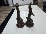 Set de 2 statuete vintage frantuzesti