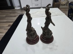 Set de 2 statuete vintage frantuzesti