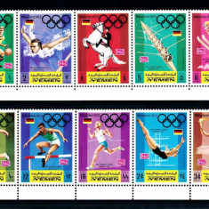 YEMEN, SPORT - SERIE COMPLETĂ MNH