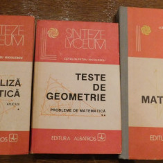 Analiza matematica / Teste de geometrie de Catalin-Petru Nicolescu (3 vol.)