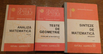 Analiza matematica / Teste de geometrie de Catalin-Petru Nicolescu (3 vol.) foto