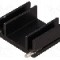 Radiator extrudat, aluminiu, 25mm x 29mm, neagra, STONECOLD - HS-130-25