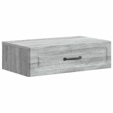 vidaXL Masă laterală montată pe perete Sonoma gri 59 x 34,5 x 17 cm 899341