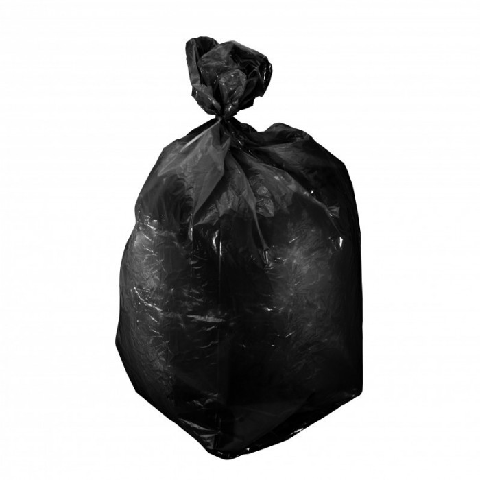 SACI MENAJ POLIETILENA 60L / NEGRU, 20/SET