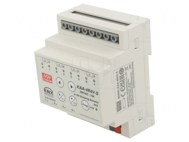 Controler LED pentru şină DIN 21-31V DC 0-10V SPST-NO