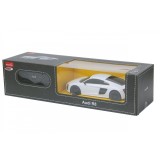 MASINA CU TELECOMANDA AUDI R8 ALB CU SCARA 1 LA 24