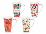 Cumpara ieftin Set 8 cani portelan Fructe 9x15 cm, 500 ml
