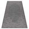 Covor SISAL PATIO 3071 greacă cadru țesute plate - negru, 136x190 cm