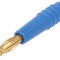 Mufă Banană 2mm 10A Albastră Aurit 0,5mm2