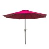 Umbrela Terasa Flippy Rotunda 2.7m Rosu cu Manivela - Protectie Soare/Ploaie, Gradina, Balcon