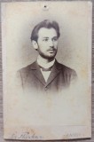 Portret Vasile T. Dimitrescu, publicist, istoric// CDV Leo Flaschner Jassy, Romania 1900 - 1950, Portrete