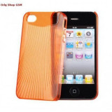 Husa Cristal VENNUS Samsung Galaxy S5 G900 Orange Blister, Plastic