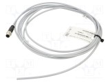 Conector M12 tată 3 pini drept cu cablu 5m HARTING PVC DeviceNet / CANopen
