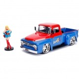 DC Bombshells 1956 Ford F100 cu figurina, macheta auto 1:24, Jada Toys