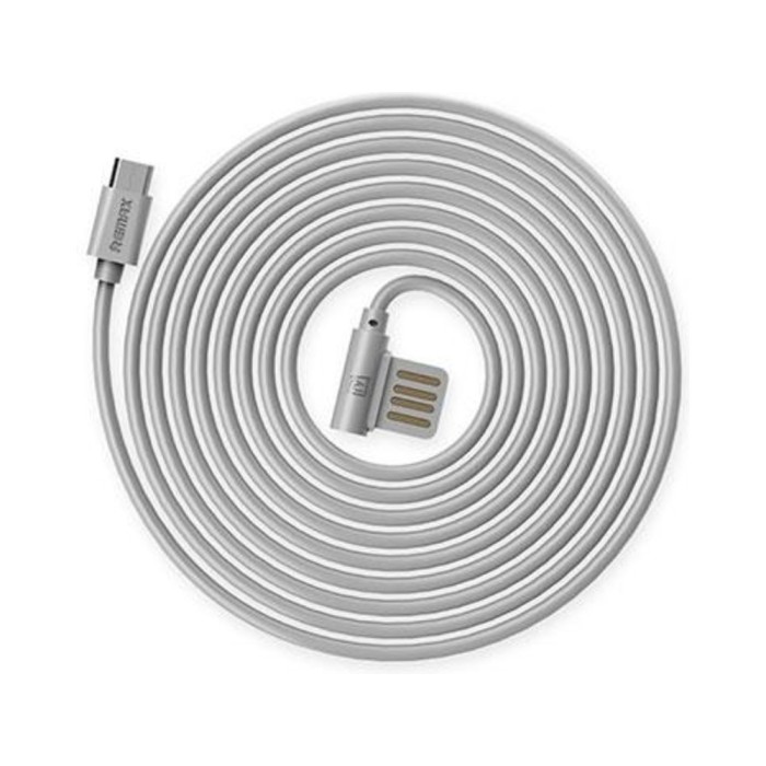 Cablu Remax Rayen MicroUSB RC-075 Argintiu Cablu Remax Rayen MicroUSB RC-075 Argintiu