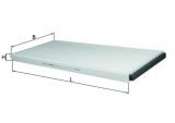 MAHLE LA 62 Filtru, aer habitaclu