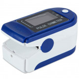 Cumpara ieftin Pulsoximetru digital iUni H8, Indica nivelul de saturatie a oxigenului din sange, Rata pulsului, Albastru