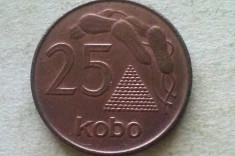 MONEDA 25 KOBO 1991-NIGERIA foto