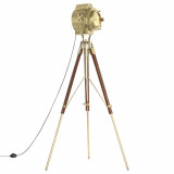 Gossi lampa de podea cu trepied, 193 cm, lemn masiv de mango