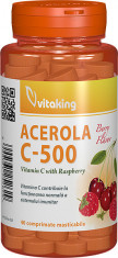 VITAMINA C CU ACEROLA 40CPR MASTICABILE VITAKING foto