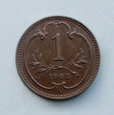 AUSTRIA - 1 Heller 1903 - Franz Joseph I foto
